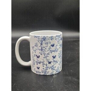 Pug Dog Blue French Toile Ceramic Mug